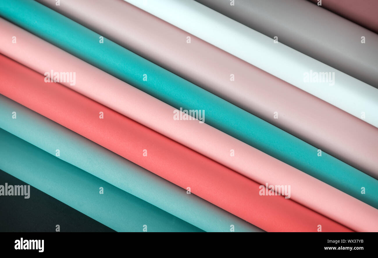 Feuilles de papier de différentes couleurs Banque D'Images