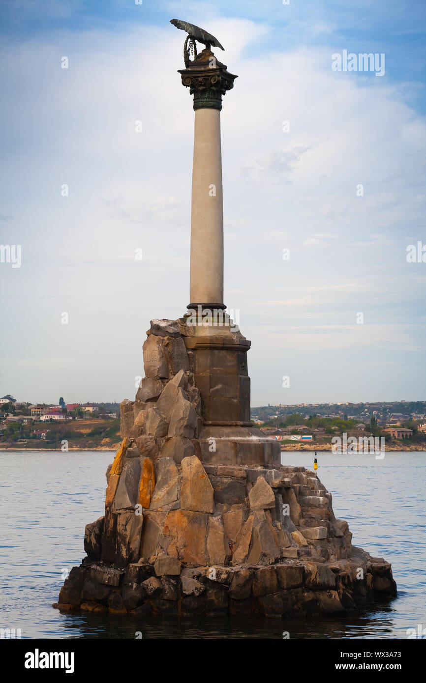 Monument à l'inondation des navires. Sébastopol, en Crimée Banque D'Images