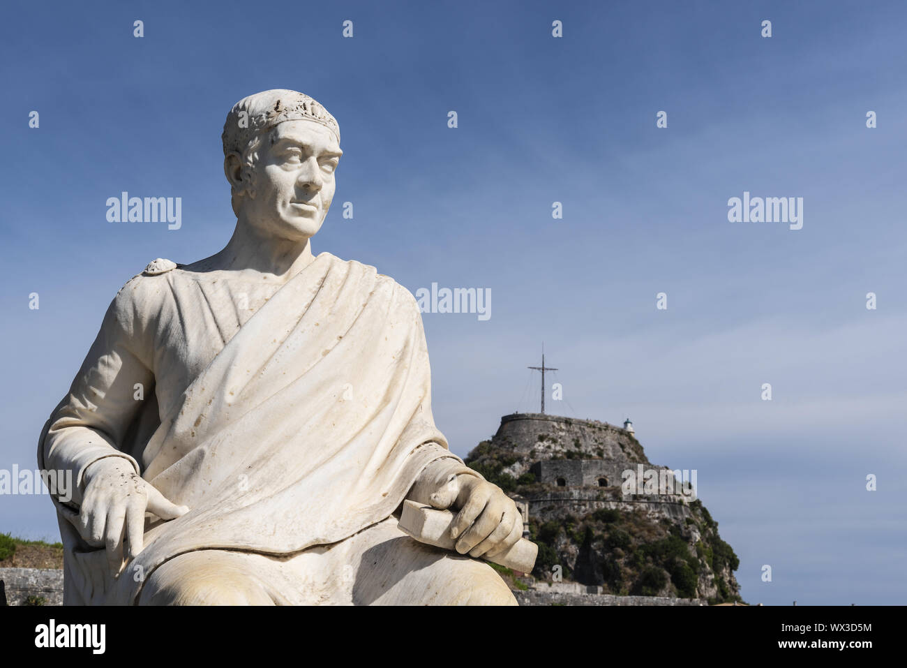 Frederick North, Memorial, Boschetto Park, Kerkyra, Corfou, Grèce, Europe Banque D'Images