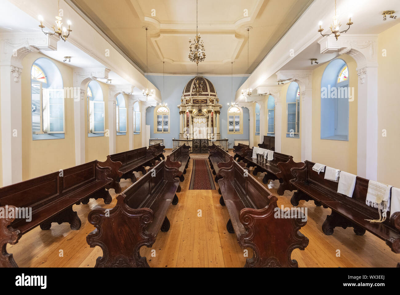 Synagogue juive, Kerkyra, Corfou, Grèce, Europe Banque D'Images