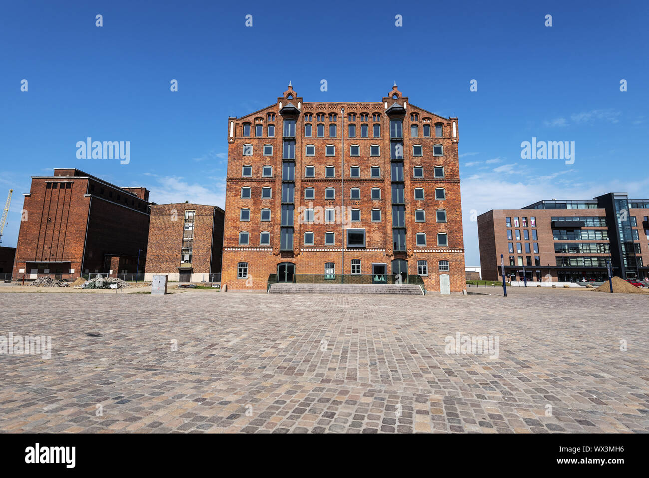 Maison magasin historique, vieux port, Wismar, Mecklembourg-Poméranie-Occidentale, Allemagne, Europe Banque D'Images