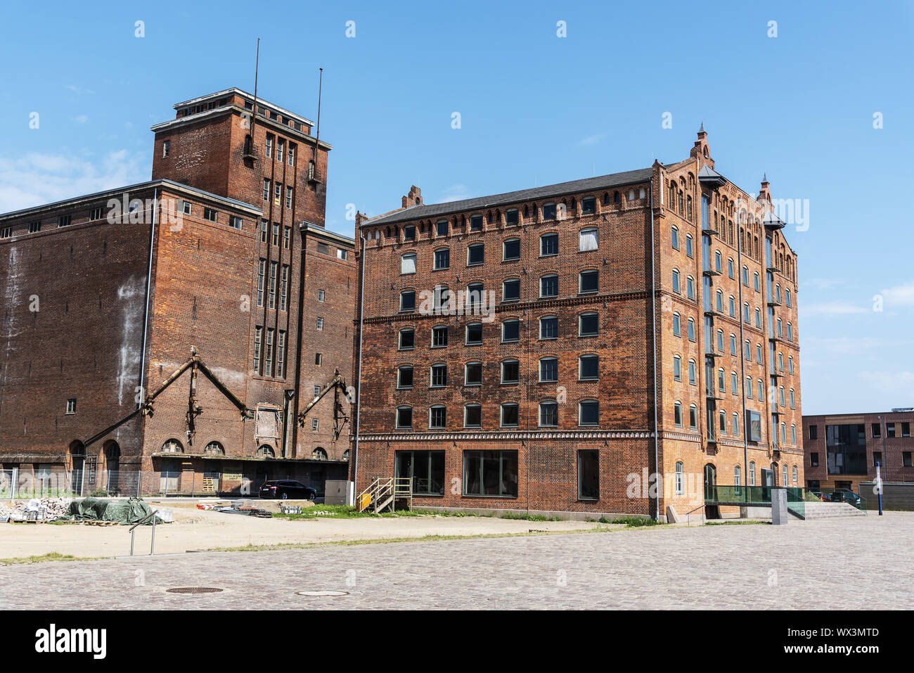 Maison magasin historique, vieux port, Wismar, Mecklembourg-Poméranie-Occidentale, Allemagne, Europe Banque D'Images