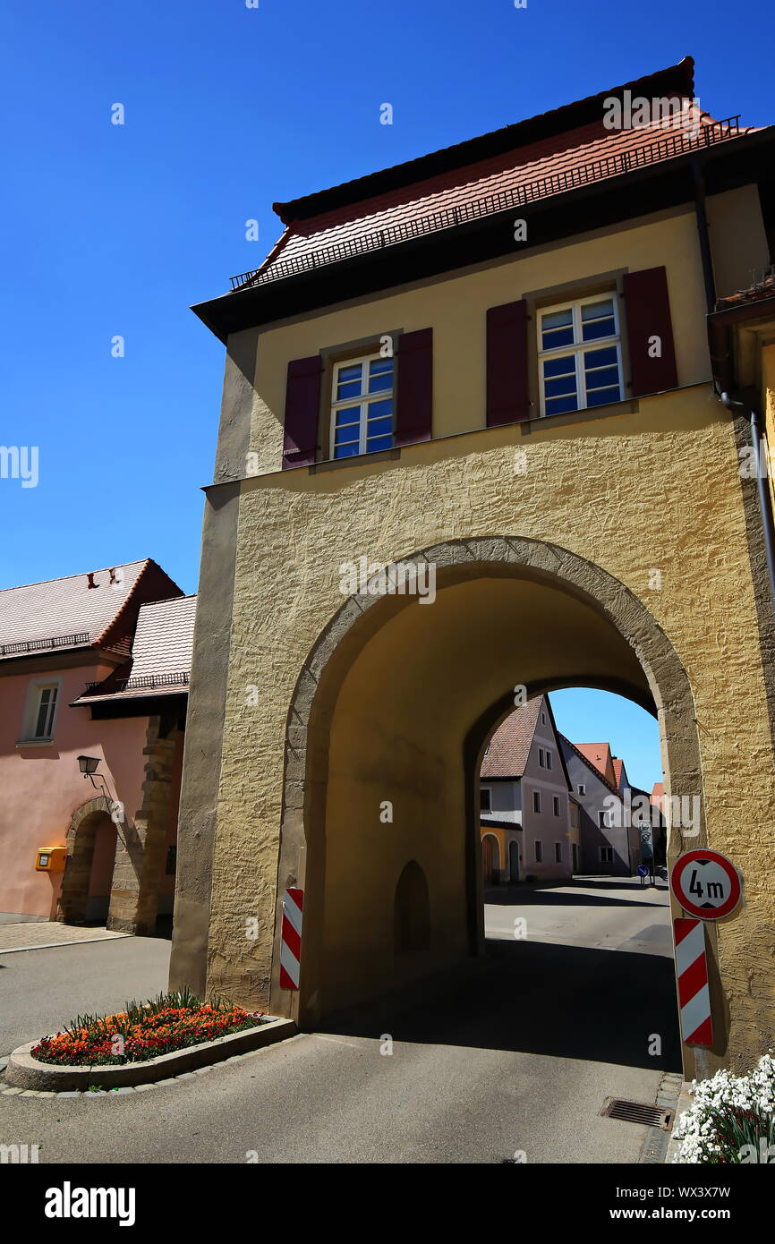 Feuchtwangen est une ville d'Allemagne avec de nombreuses attractions historiques Banque D'Images