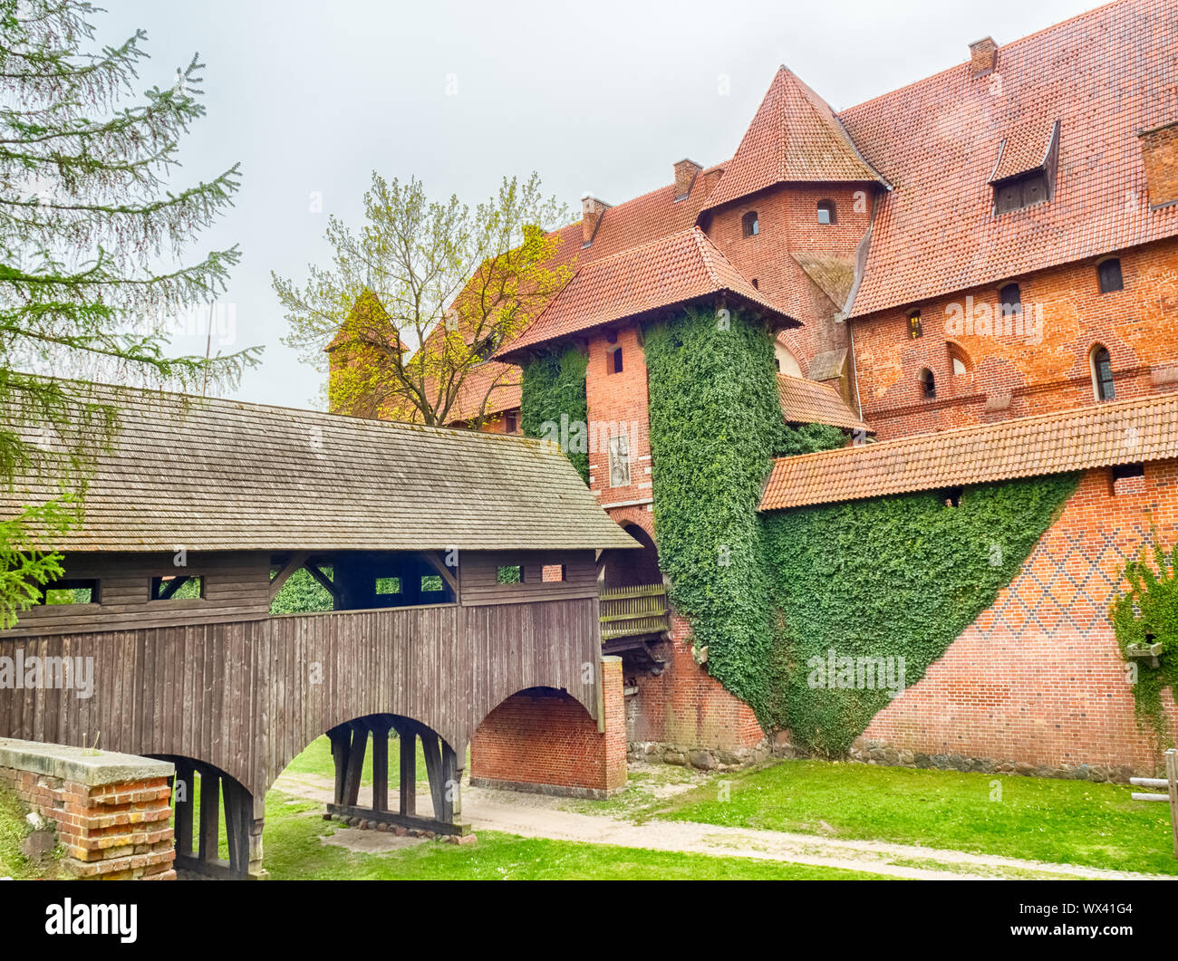 Château de l'Ordre Teutonique de Malbork, Pologne Banque D'Images