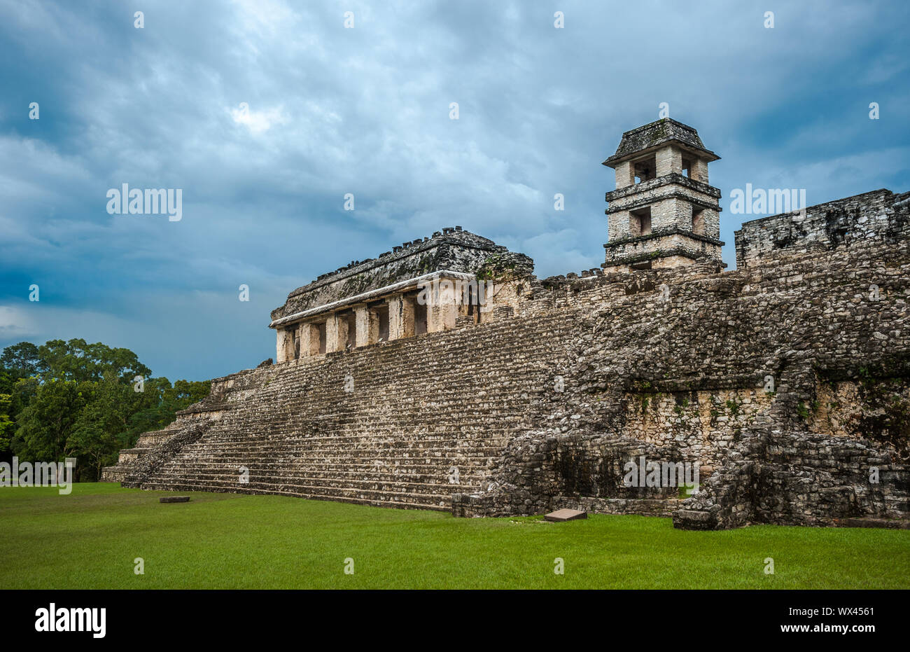 Ruines de Palenque, Chiapas, Mexique Banque D'Images