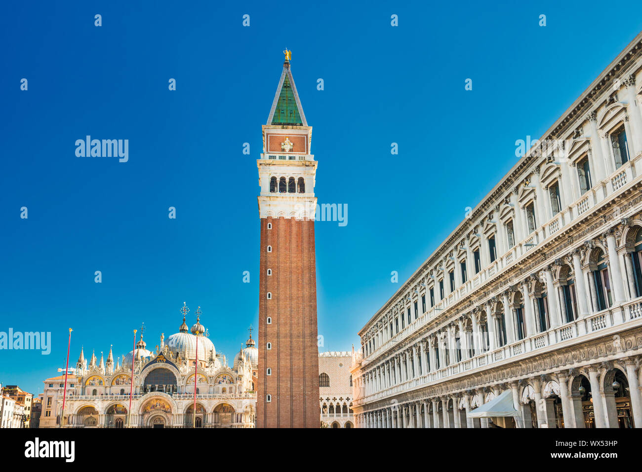 La place San Marco à Venise avec Bell Tower Banque D'Images