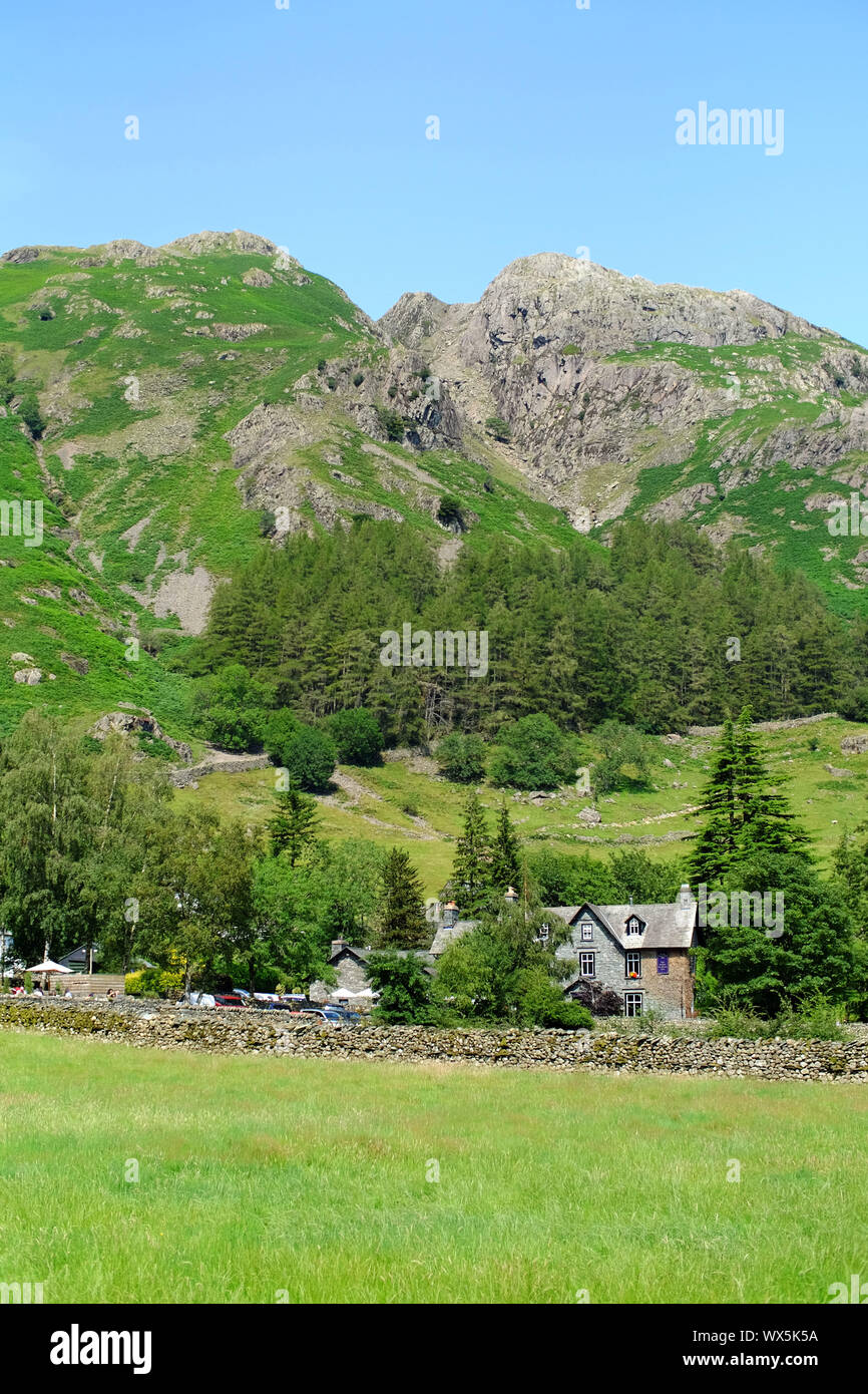 Elterwater dans le Lake District, Cumbria, Royaume-Uni. Banque D'Images