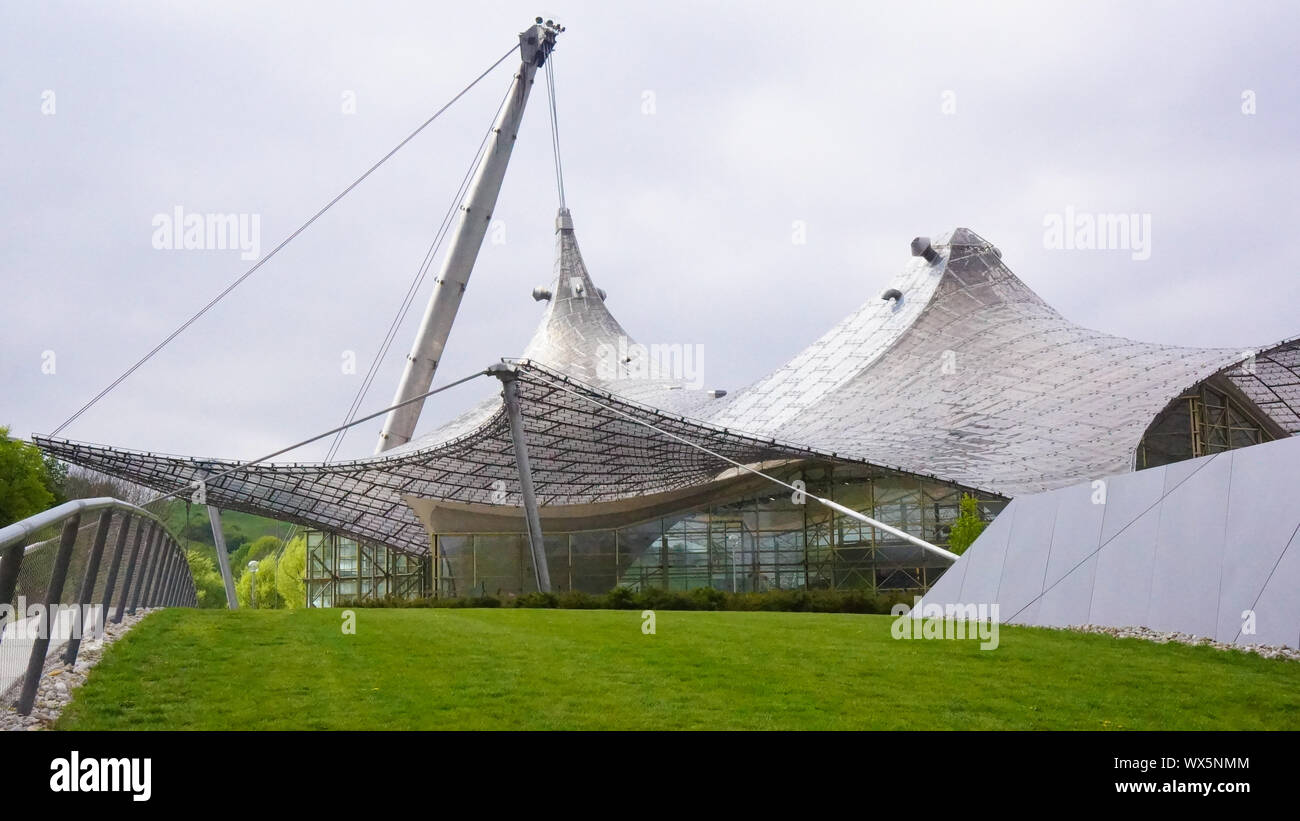 Jeux olympiques de Munich, Bavière parc Olympia 1972 jeux Banque D'Images