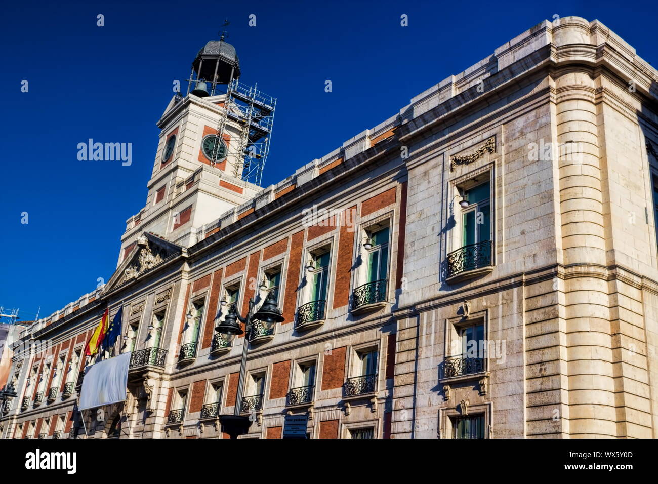 Madrid, un bureau de poste Banque D'Images