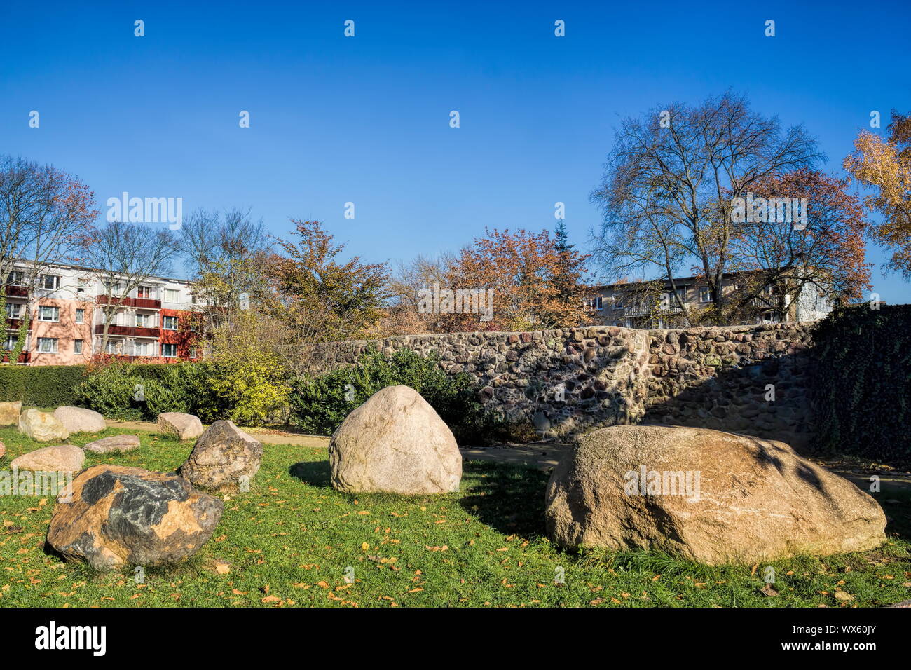 Fürstenwalde, mur de la ville Banque D'Images