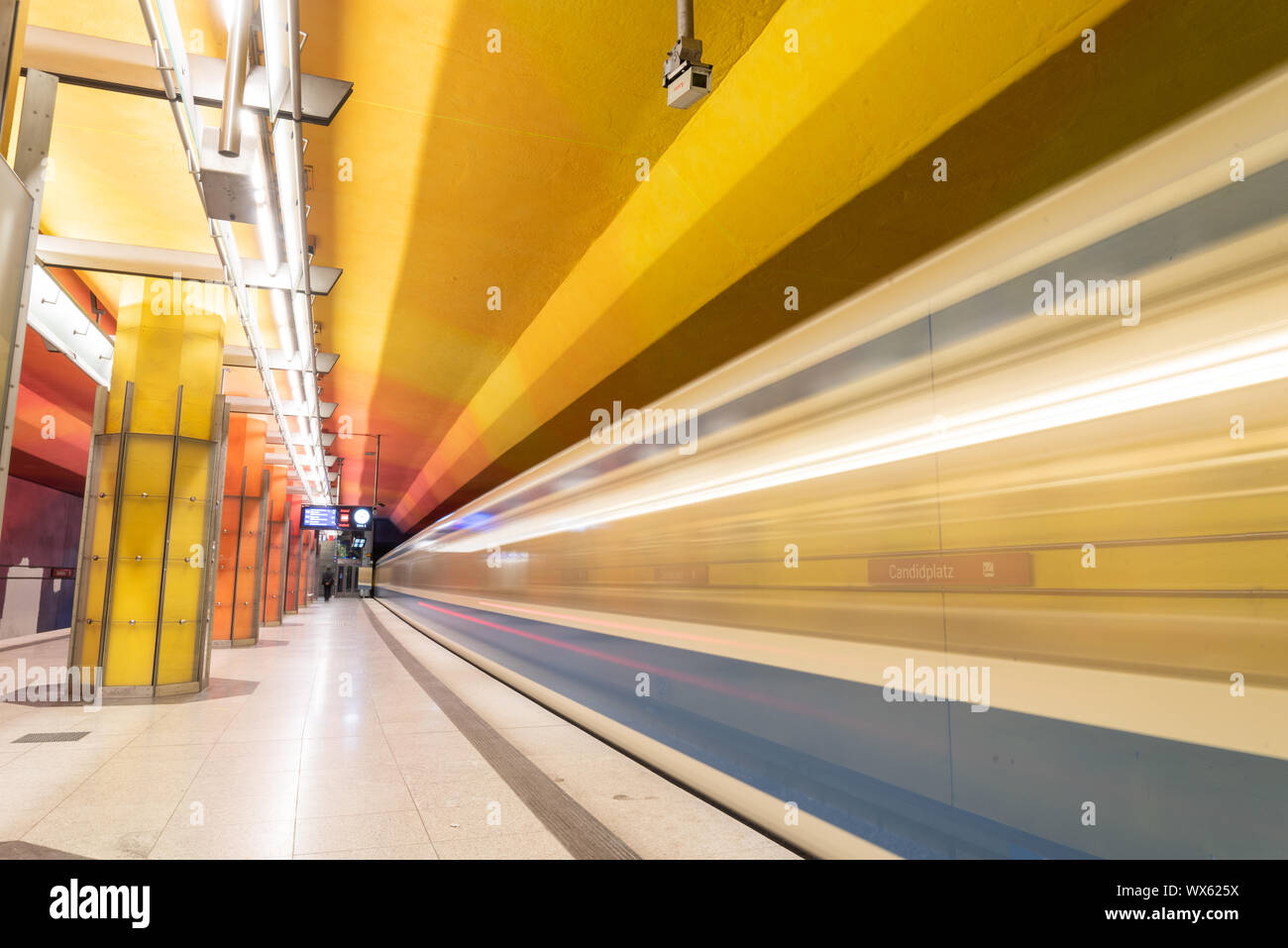 La station de métro Candidplatz 02 Munich, Bavière, Allemagne Banque D'Images