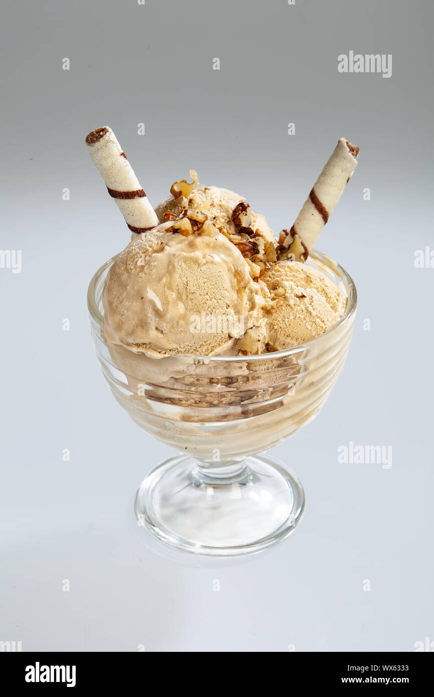 Icecream et Cookie Banque D'Images