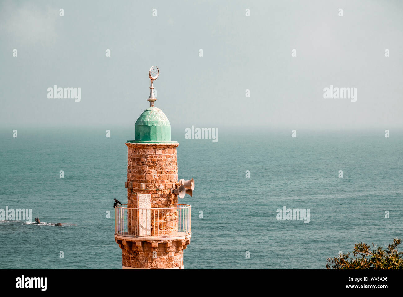 Al-Bahr mosquée ou mosquée de la mer dans la vieille ville de Jaffa, en Israël. C'est la plus ancienne mosquée existante à Jaffa, en Israël. Banque D'Images