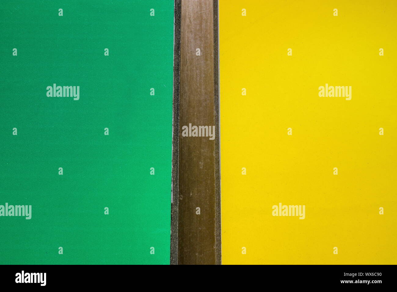 Contraste de couleur jaune-vert Banque D'Images