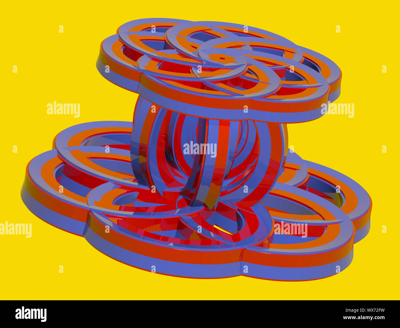 Faraktal résumé images colorées de rendu 3D Banque D'Images