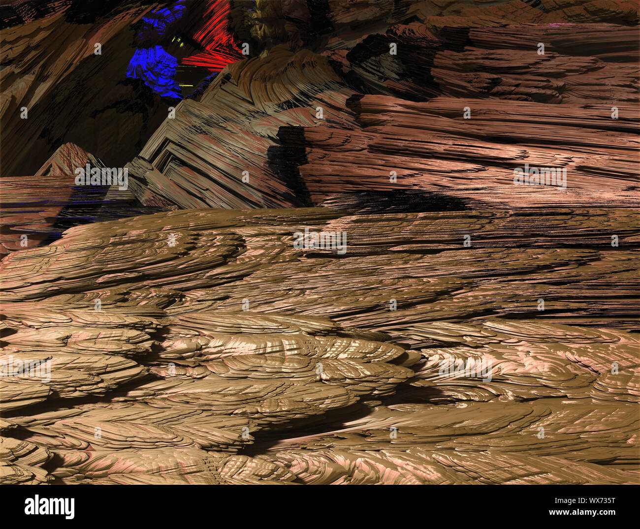 Faraktal résumé images colorées de rendu 3D Banque D'Images