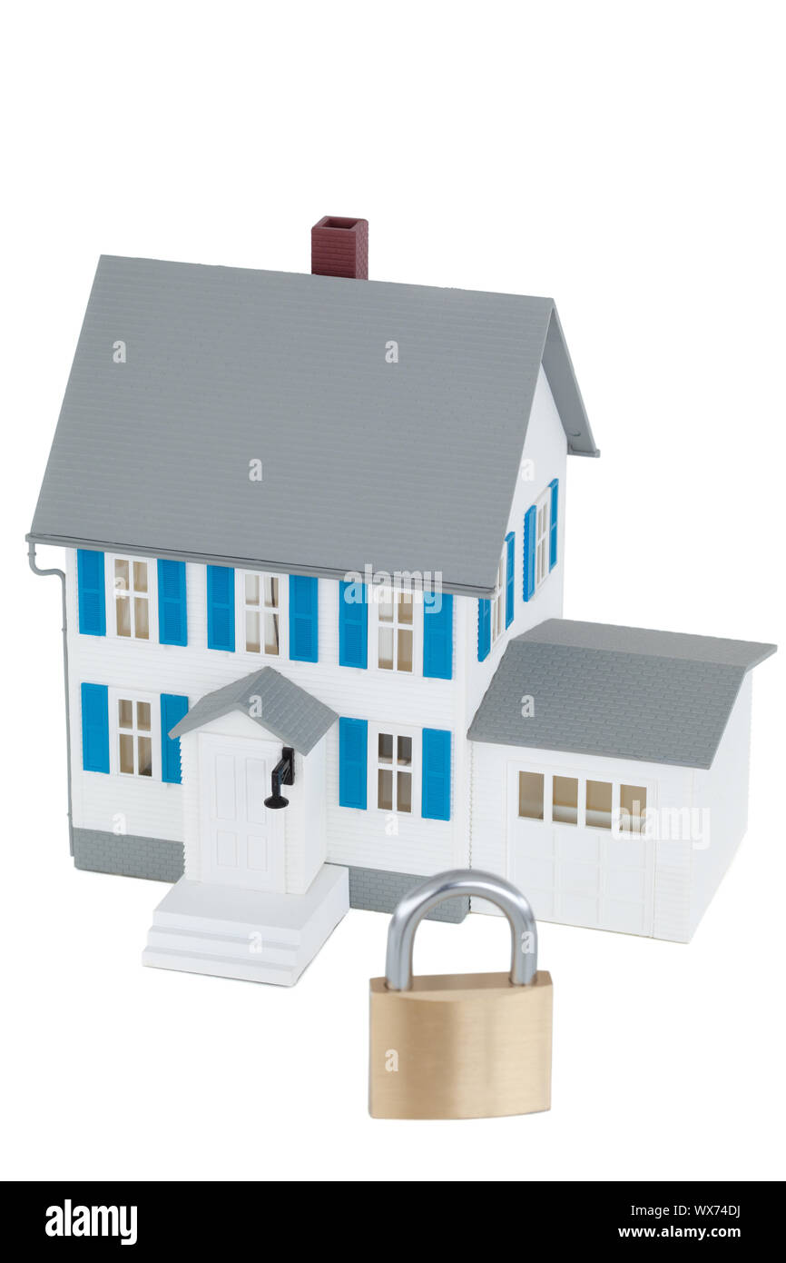 Chambre gris fixés sur un fond blanc. Banque D'Images