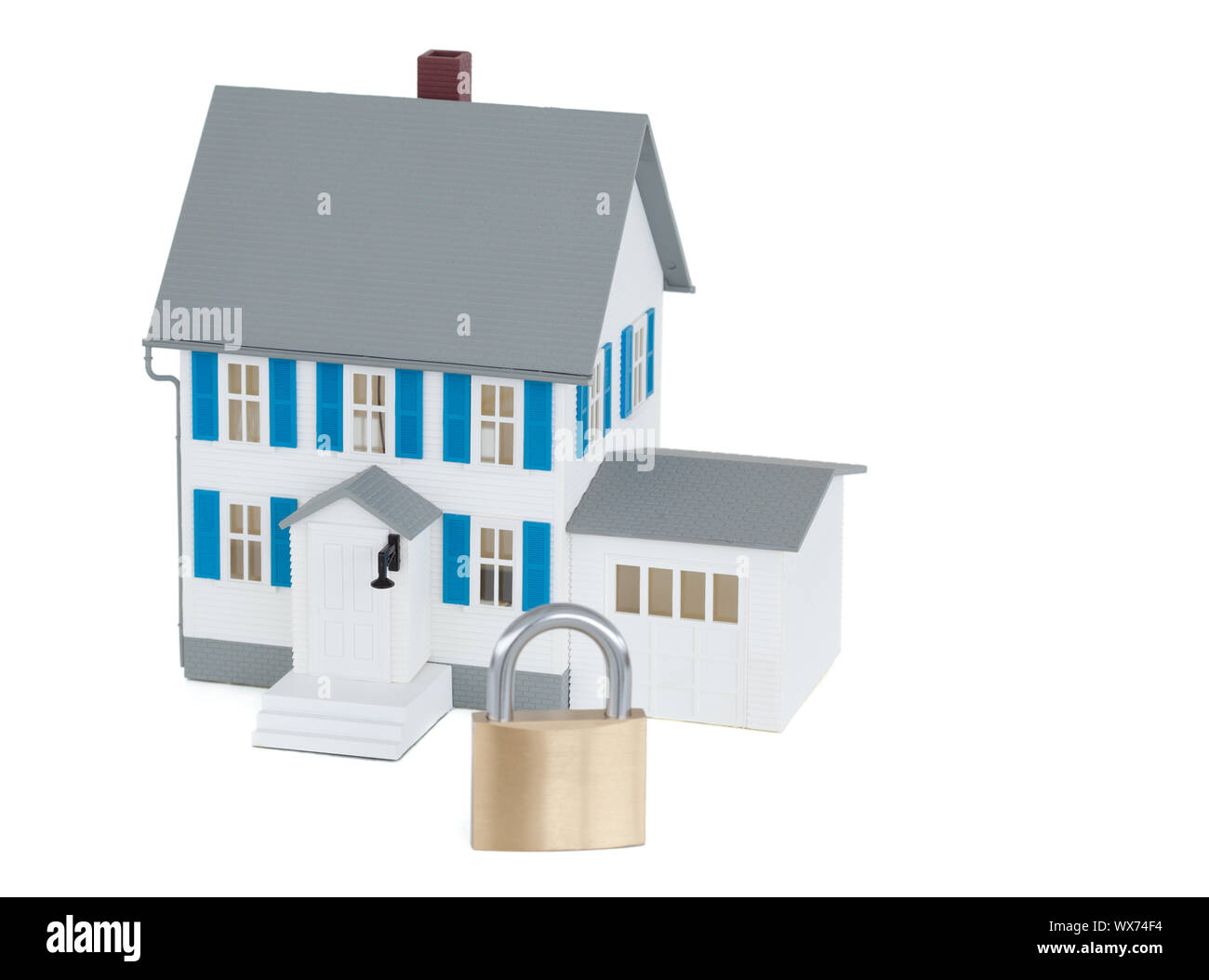 Chambre gris fixés sur un fond blanc. Banque D'Images