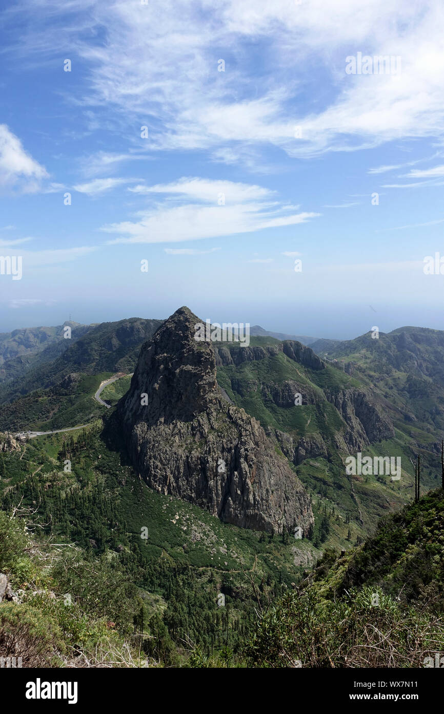 Los Roques monument naturel sur l'île des Canaries La Gomera Banque D'Images