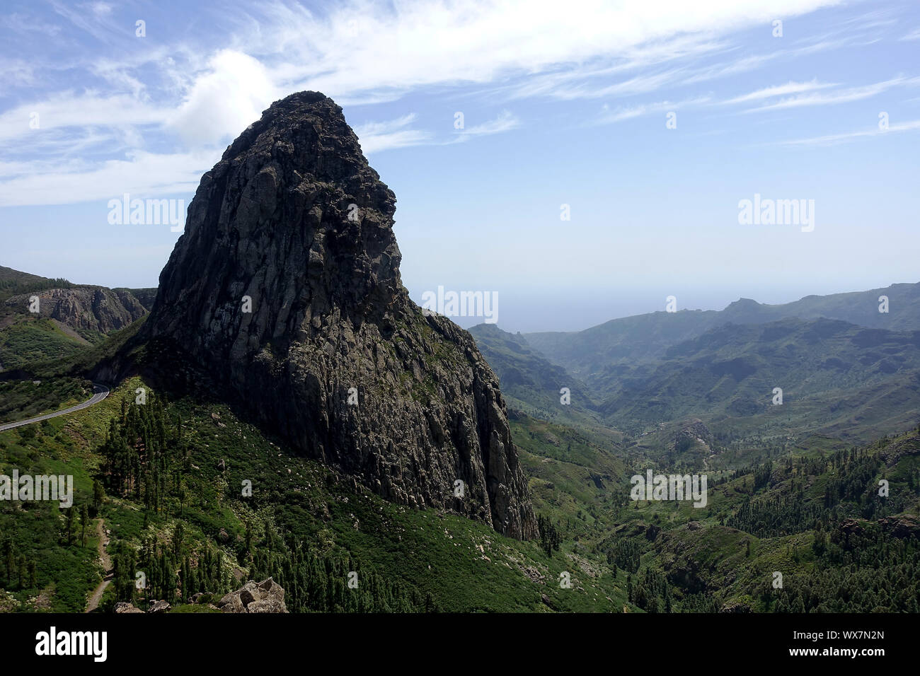 Los Roques monument naturel sur l'île des Canaries La Gomera Banque D'Images