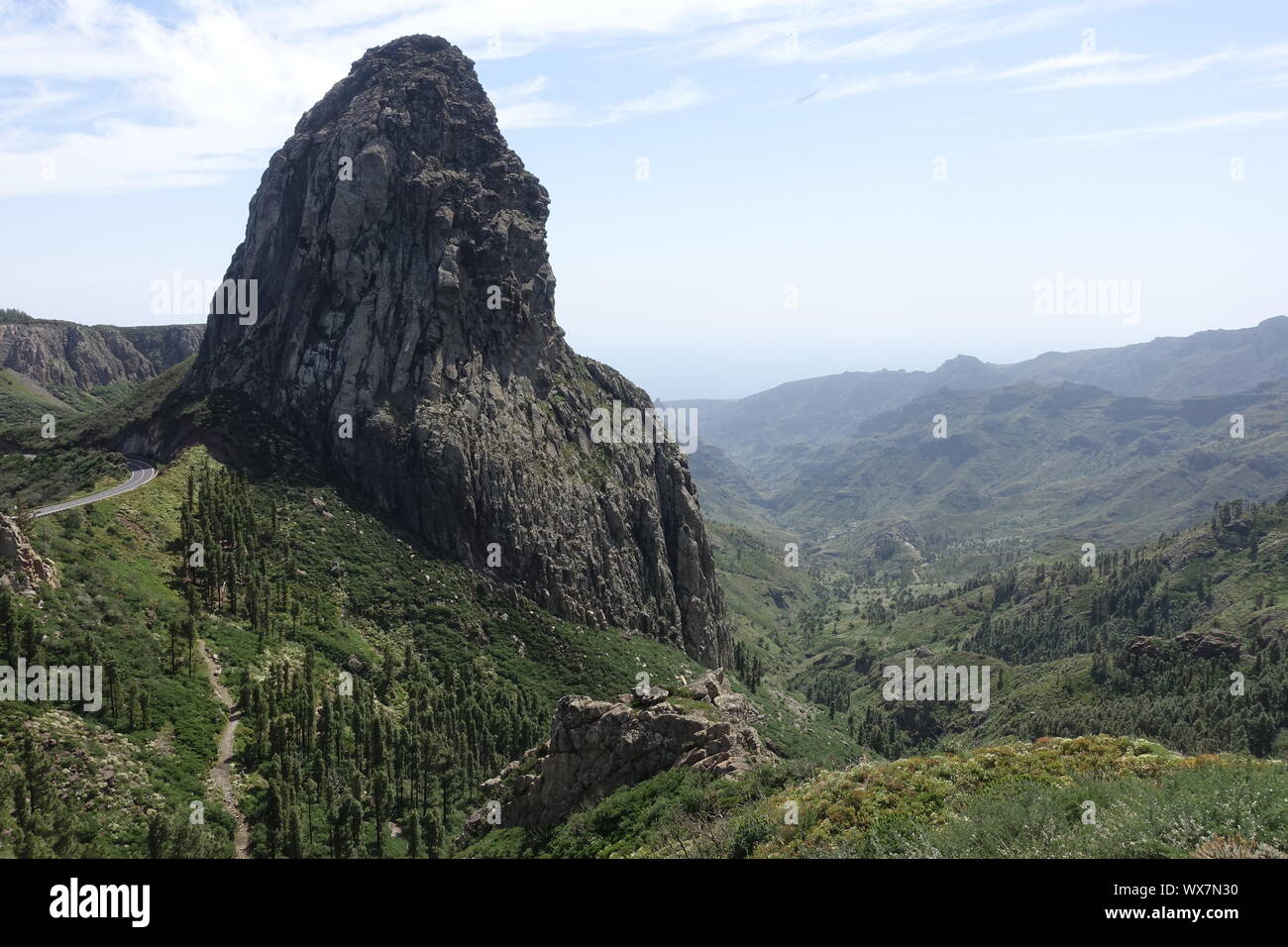 Los Roques monument naturel sur l'île des Canaries La Gomera Banque D'Images