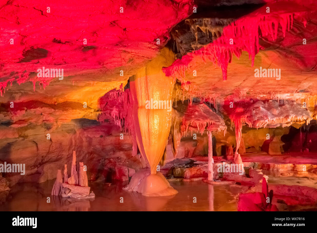 Grotte en voie interdite cavers près de sevierville florida Banque D'Images