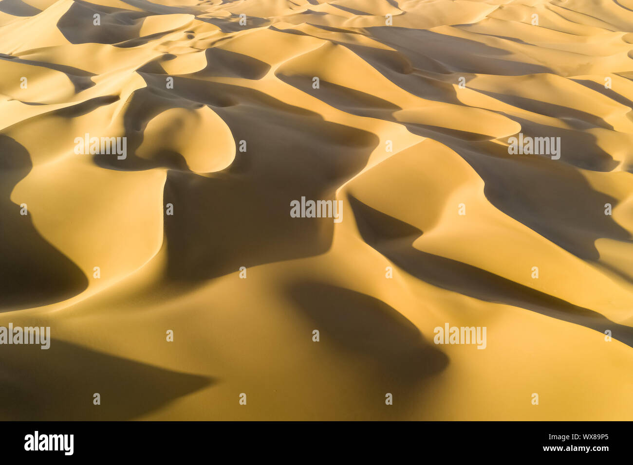 Dunes de sable doré background Banque D'Images