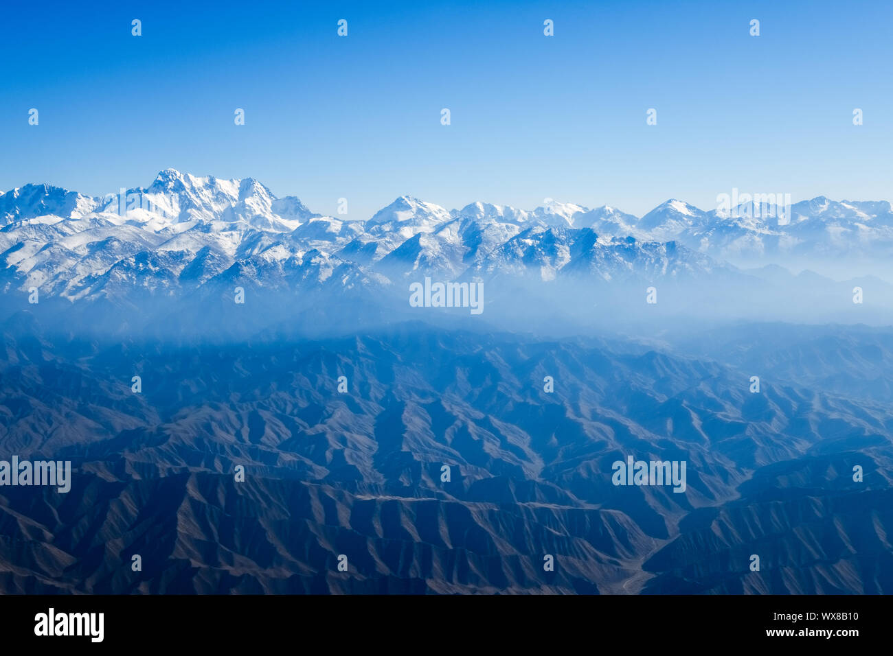 Vue aérienne du mont paysage tianshan Banque D'Images