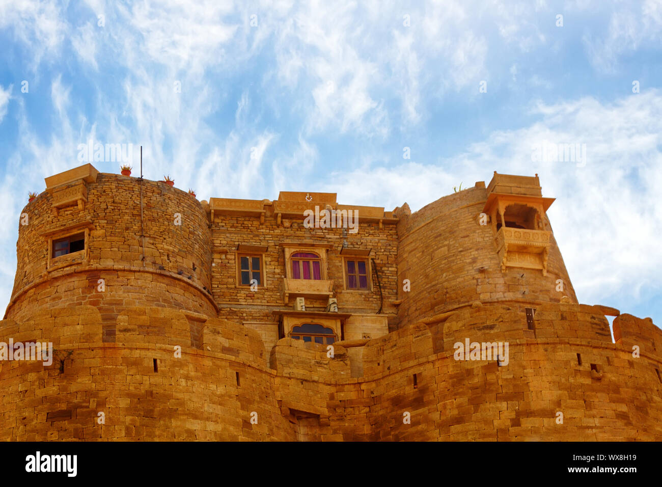 Jaisalmer. Forteresse et résidence de maharajah du 12e siècle Banque D'Images