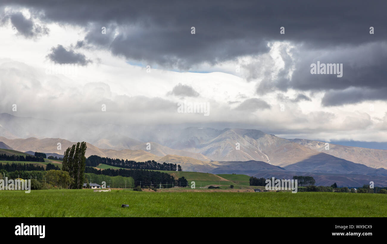 Paysage paysage dans le sud de la Nouvelle Zélande Banque D'Images