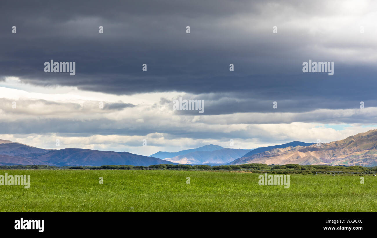 Paysage paysage dans le sud de la Nouvelle Zélande Banque D'Images