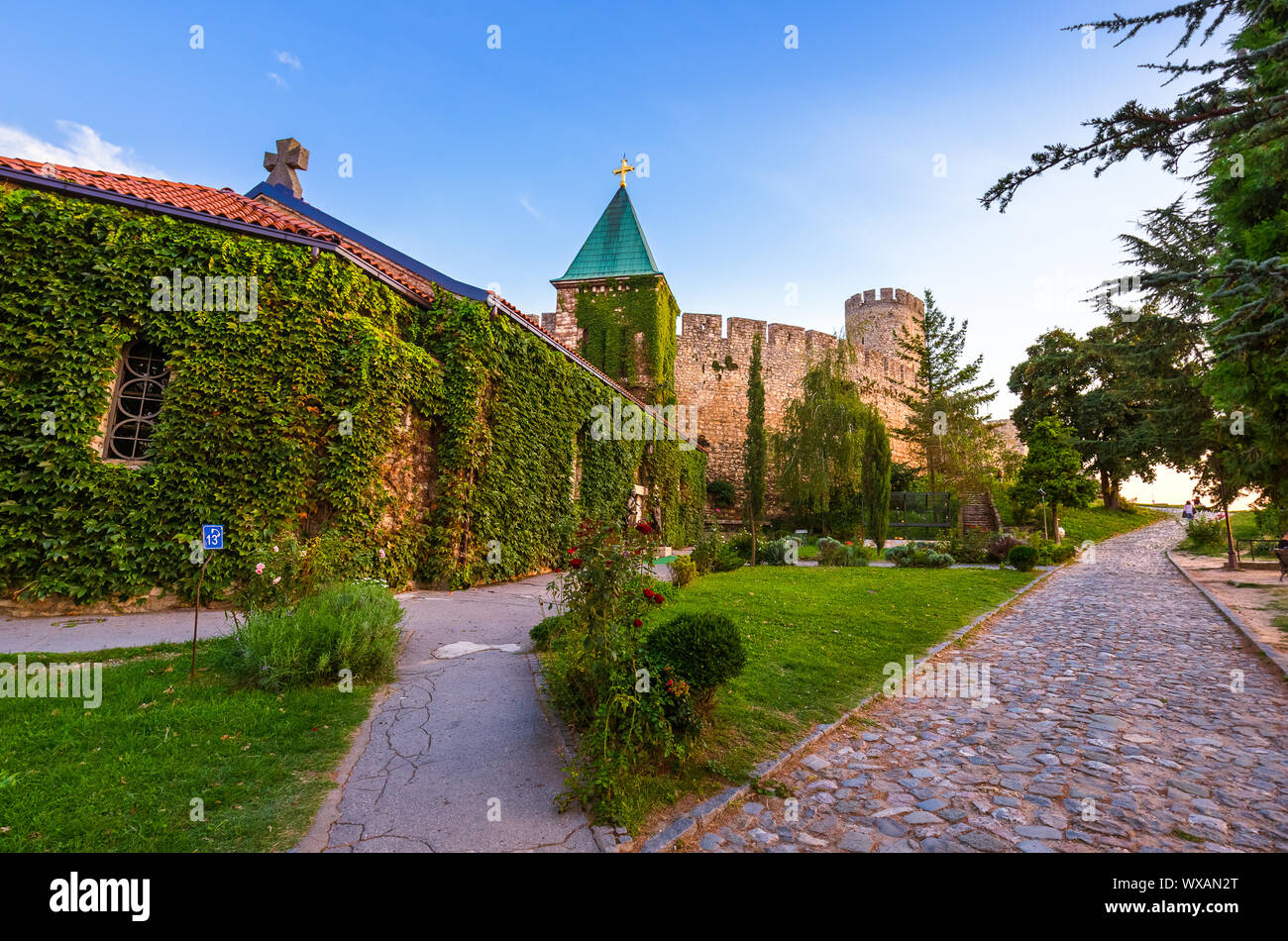 La forteresse de Kalemegdan Belgrade - Serbie Banque D'Images