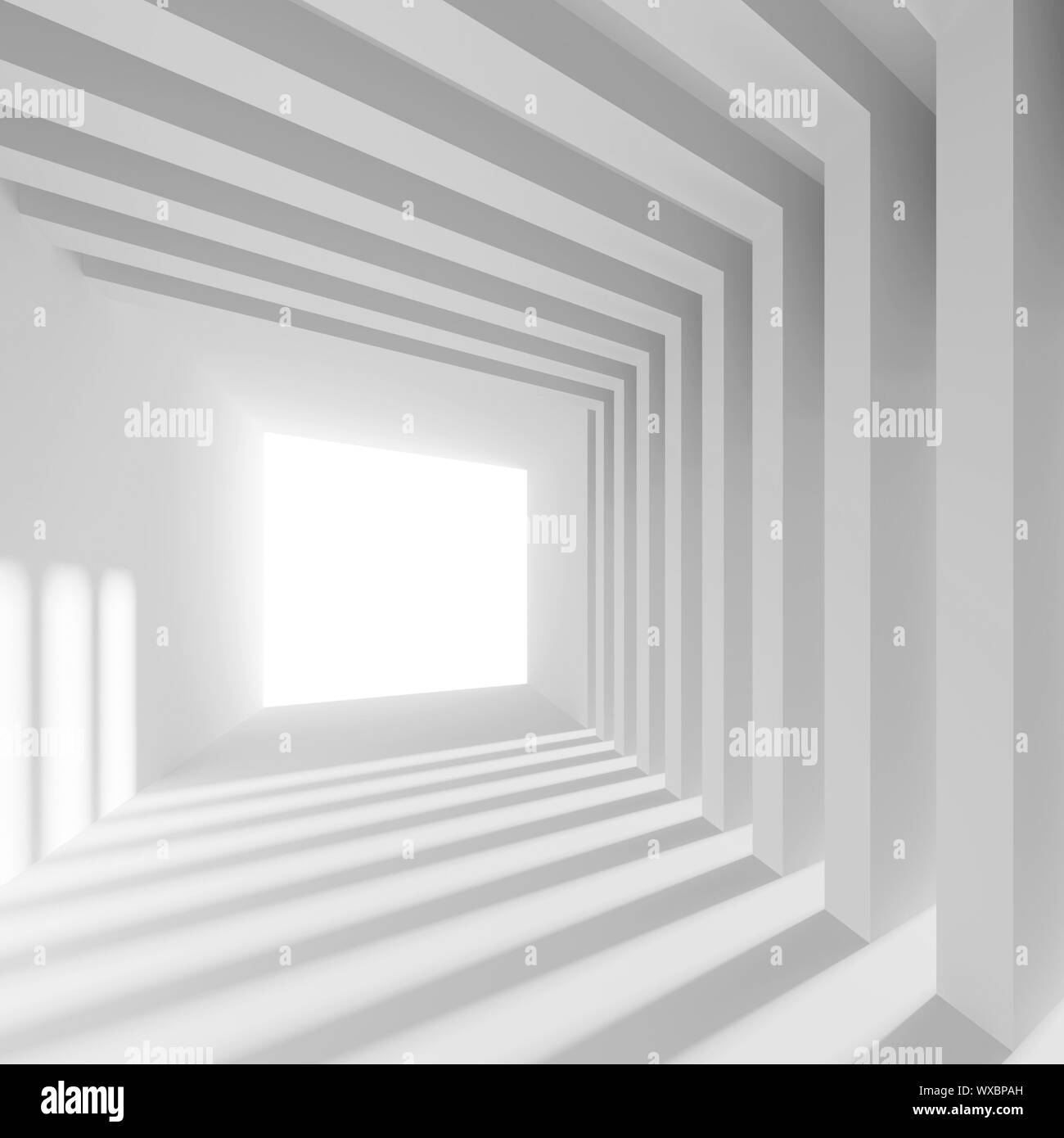 3d illustration d'Abstract Background Tunnel Banque D'Images