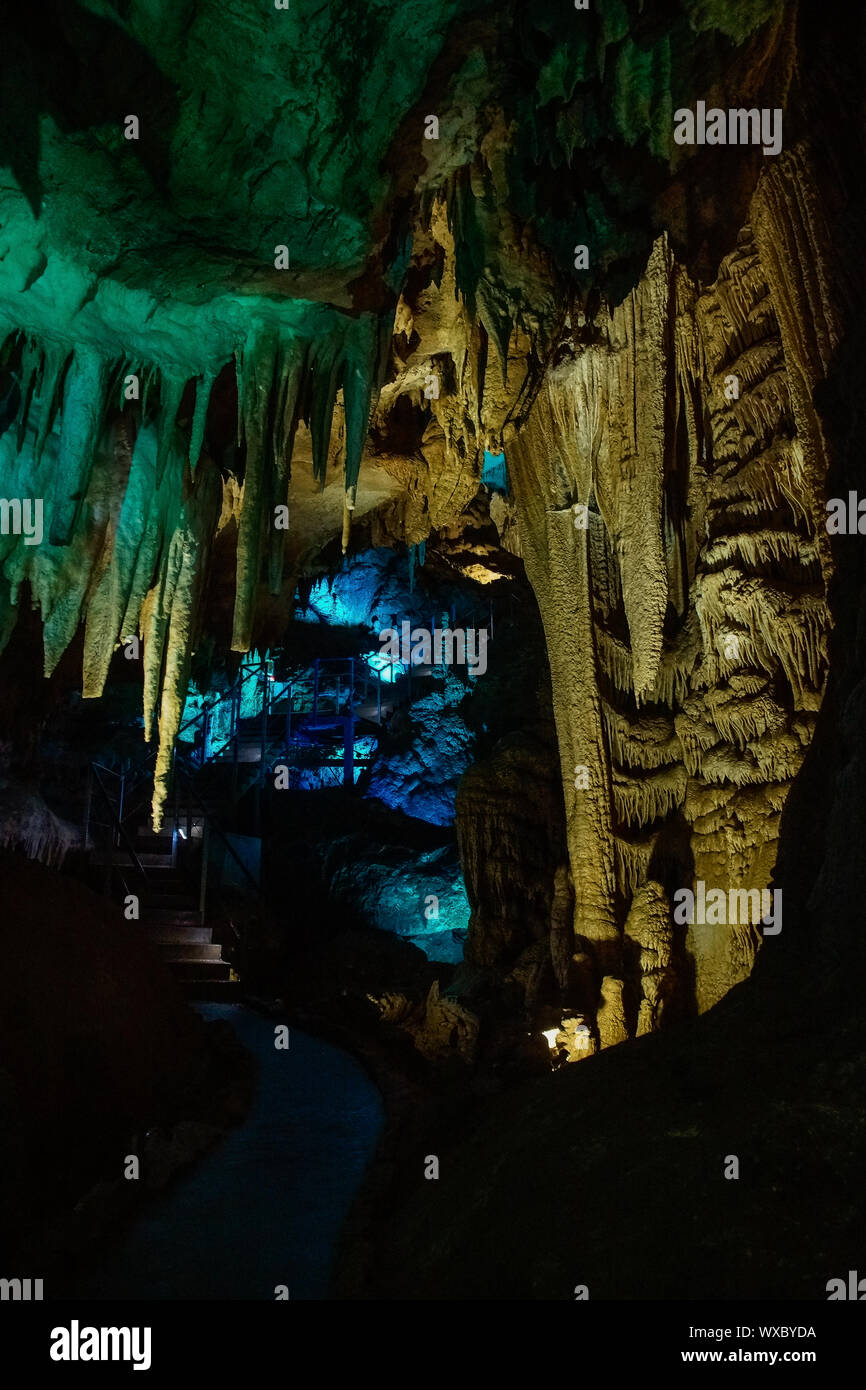 Grotte des merveilles de la terre Prométhée Banque D'Images