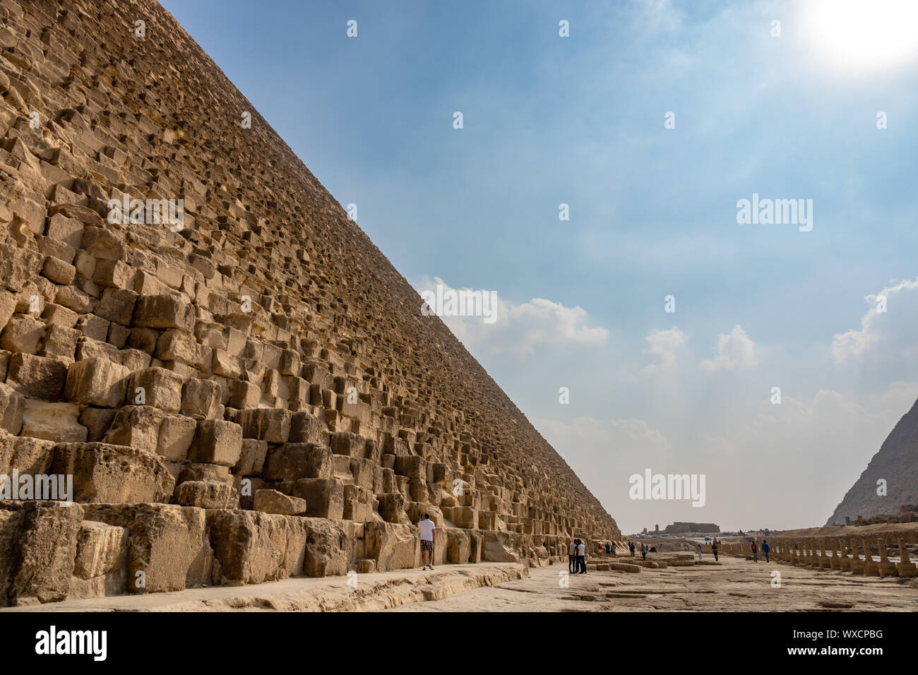 Pyramides de Gizeh Le Caire Egypte Banque D'Images