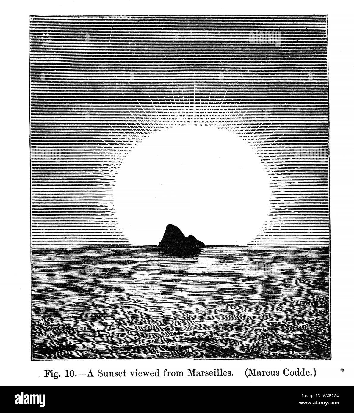 Illustration astronomique. Ancienne image Banque D'Images