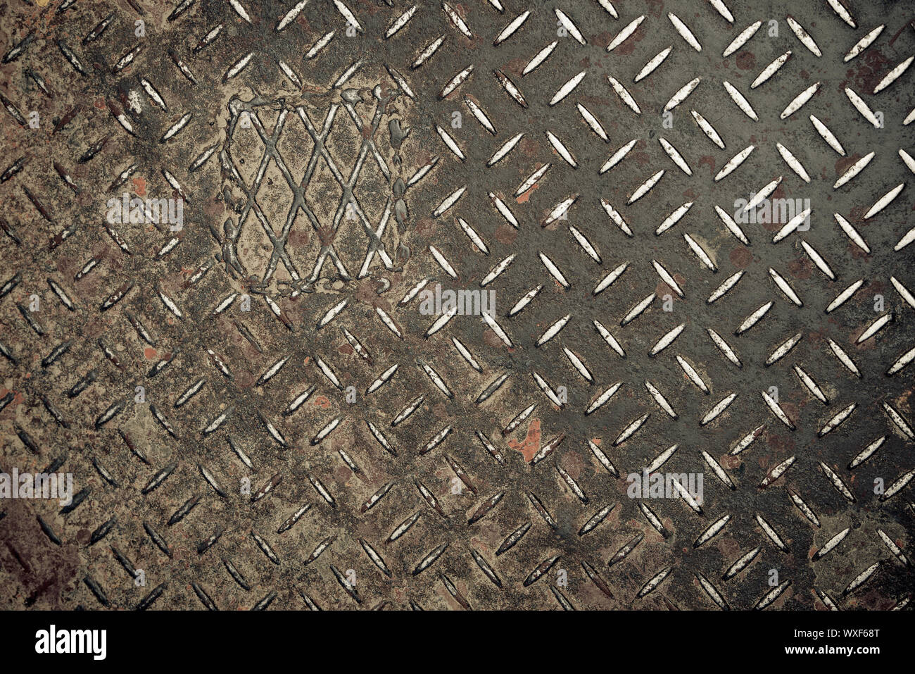 Metal pattern, parfait grunge background Banque D'Images