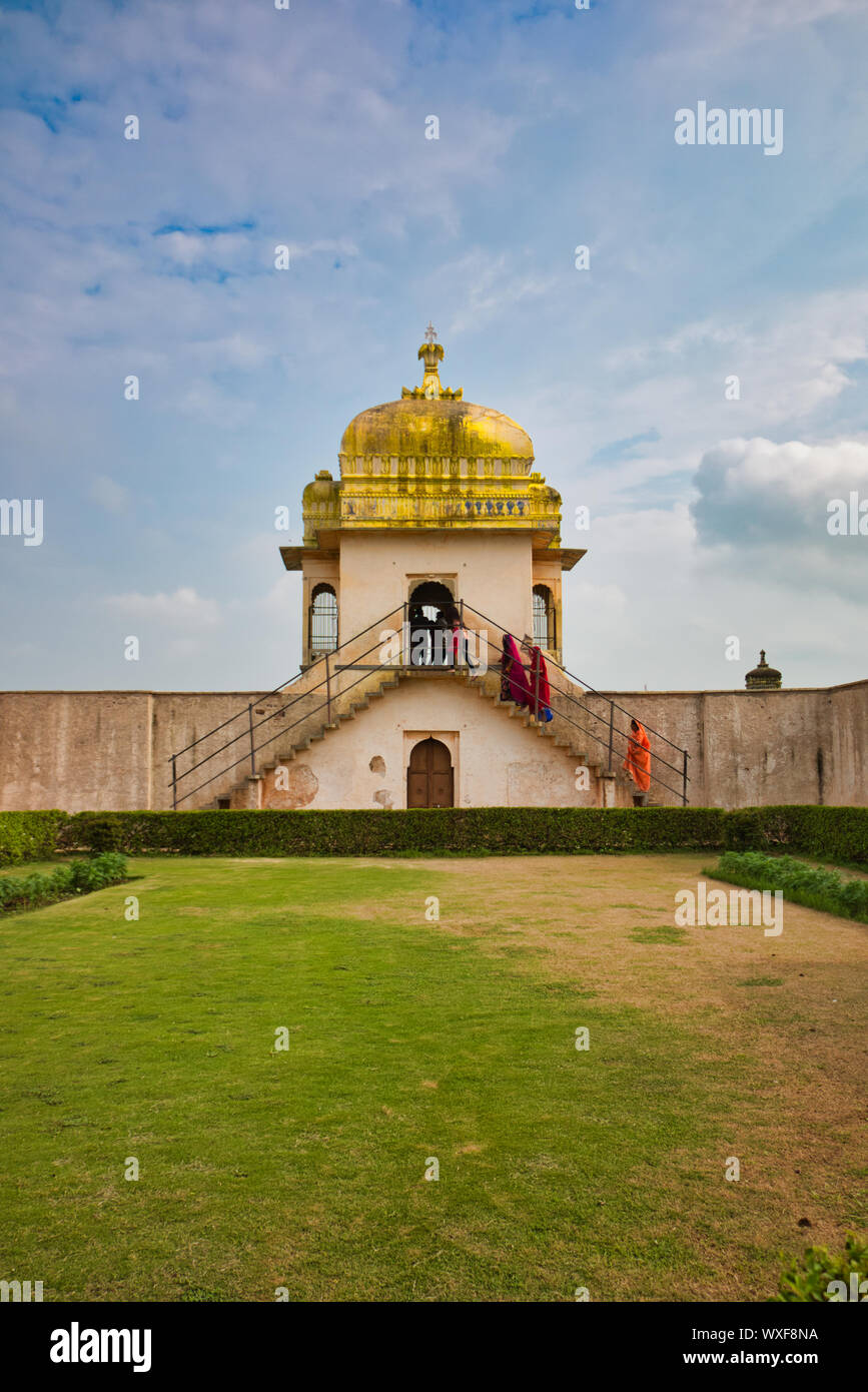 Rani padmawati palais royal, jardin, Chittorgarh, Rajasthan, Inde Banque D'Images