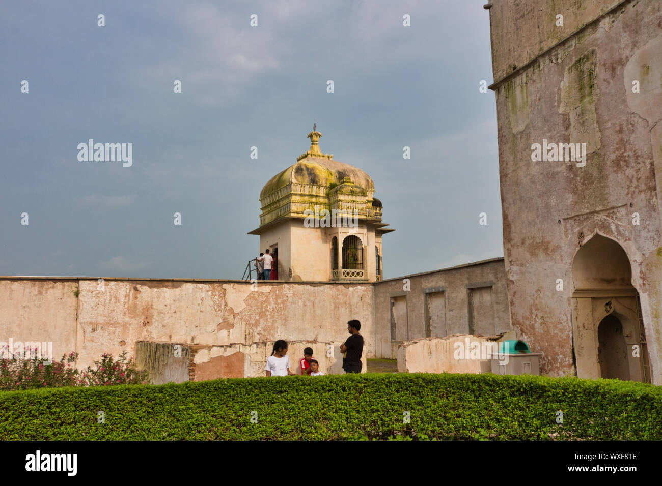 Rani padmawati palais royal, jardin, Chittorgarh, Rajasthan, Inde Banque D'Images