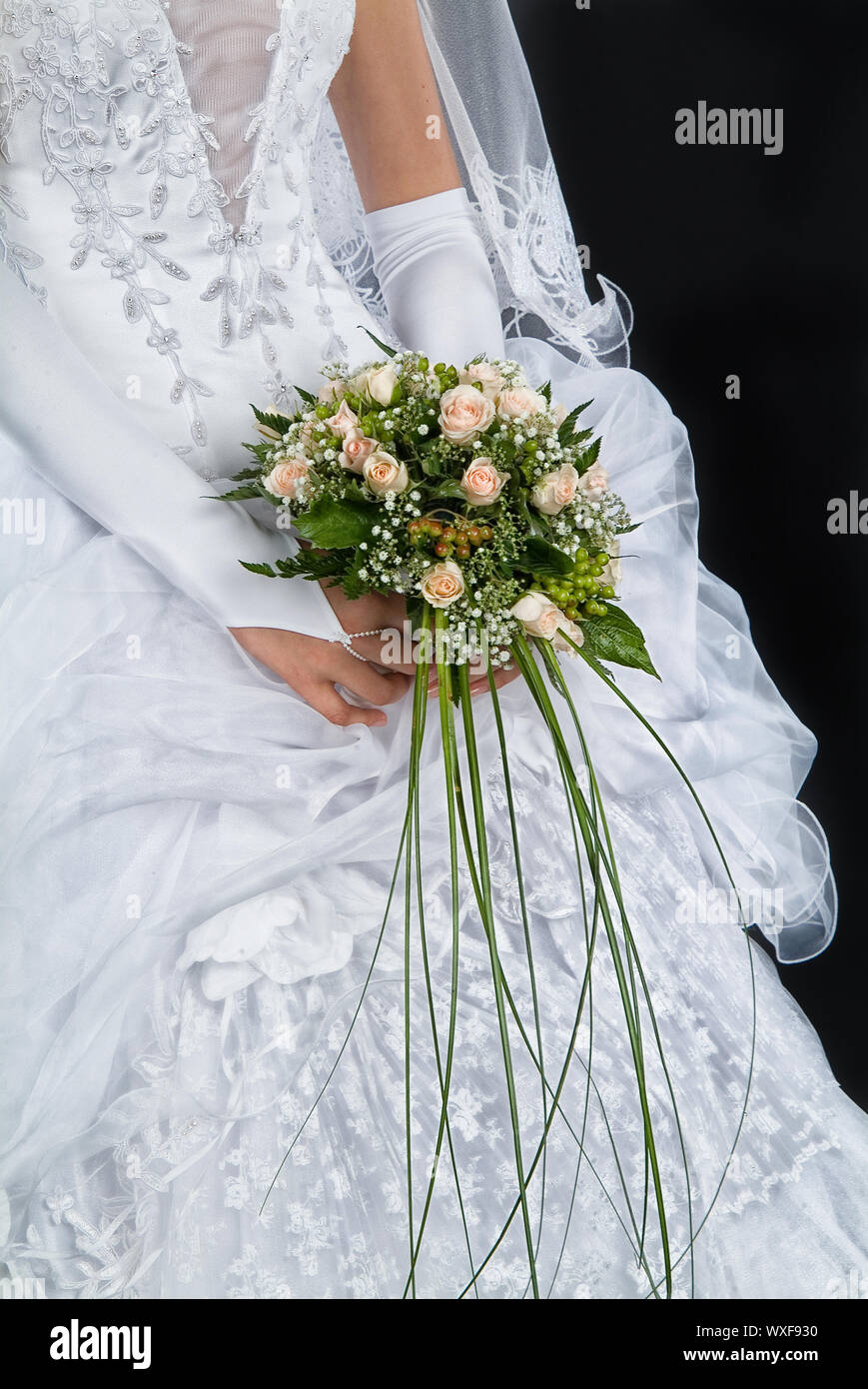 Bouquet de la mariée Banque D'Images