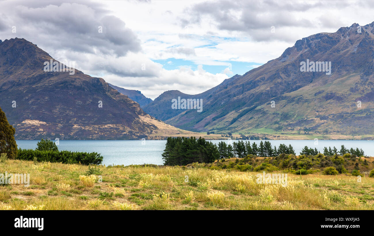 Paysages à Lac Te Anau, Nouvelle-Zélande Banque D'Images