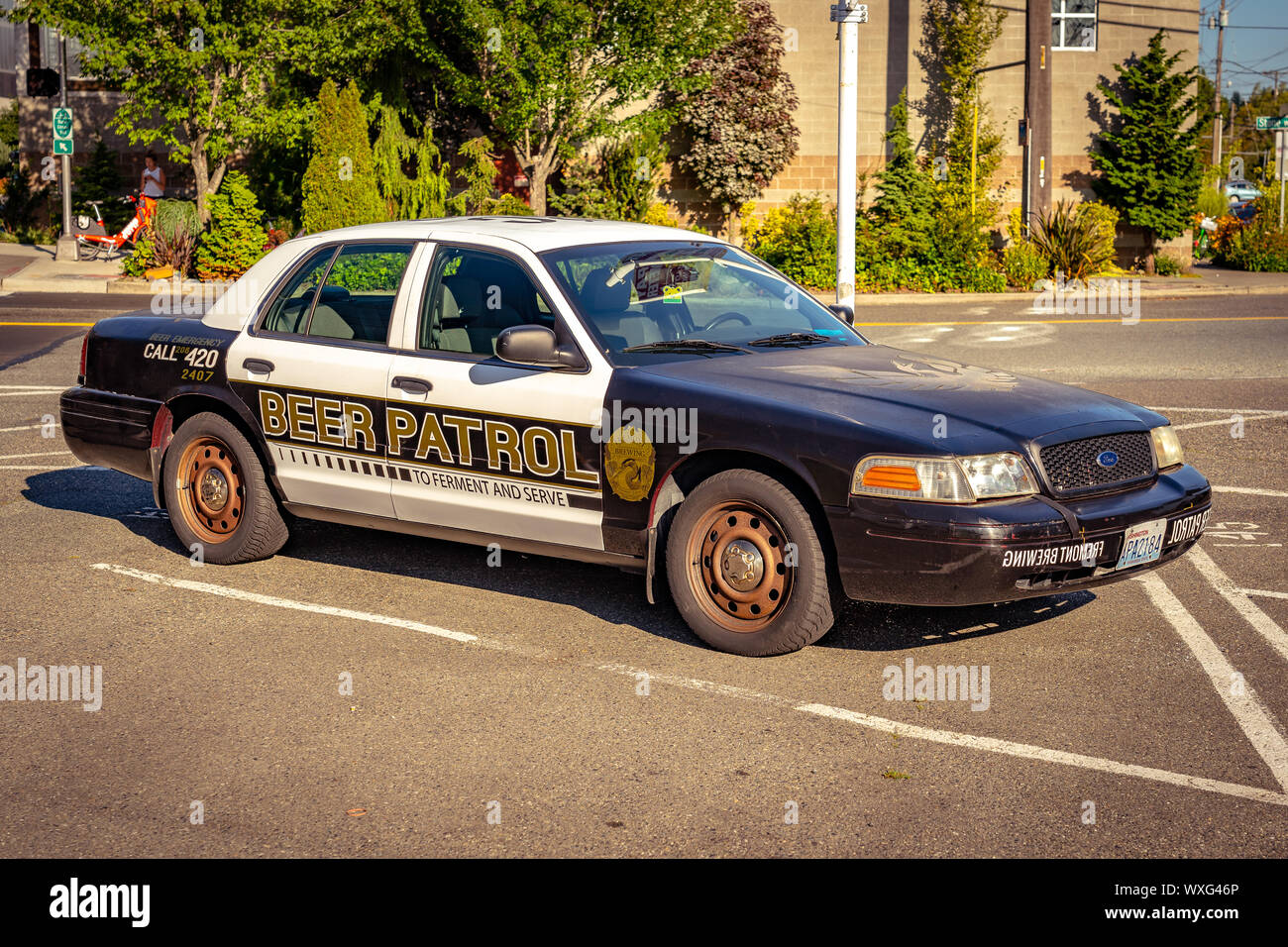 Voiture de patrouille de police de seattle Banque de photographies et d ...