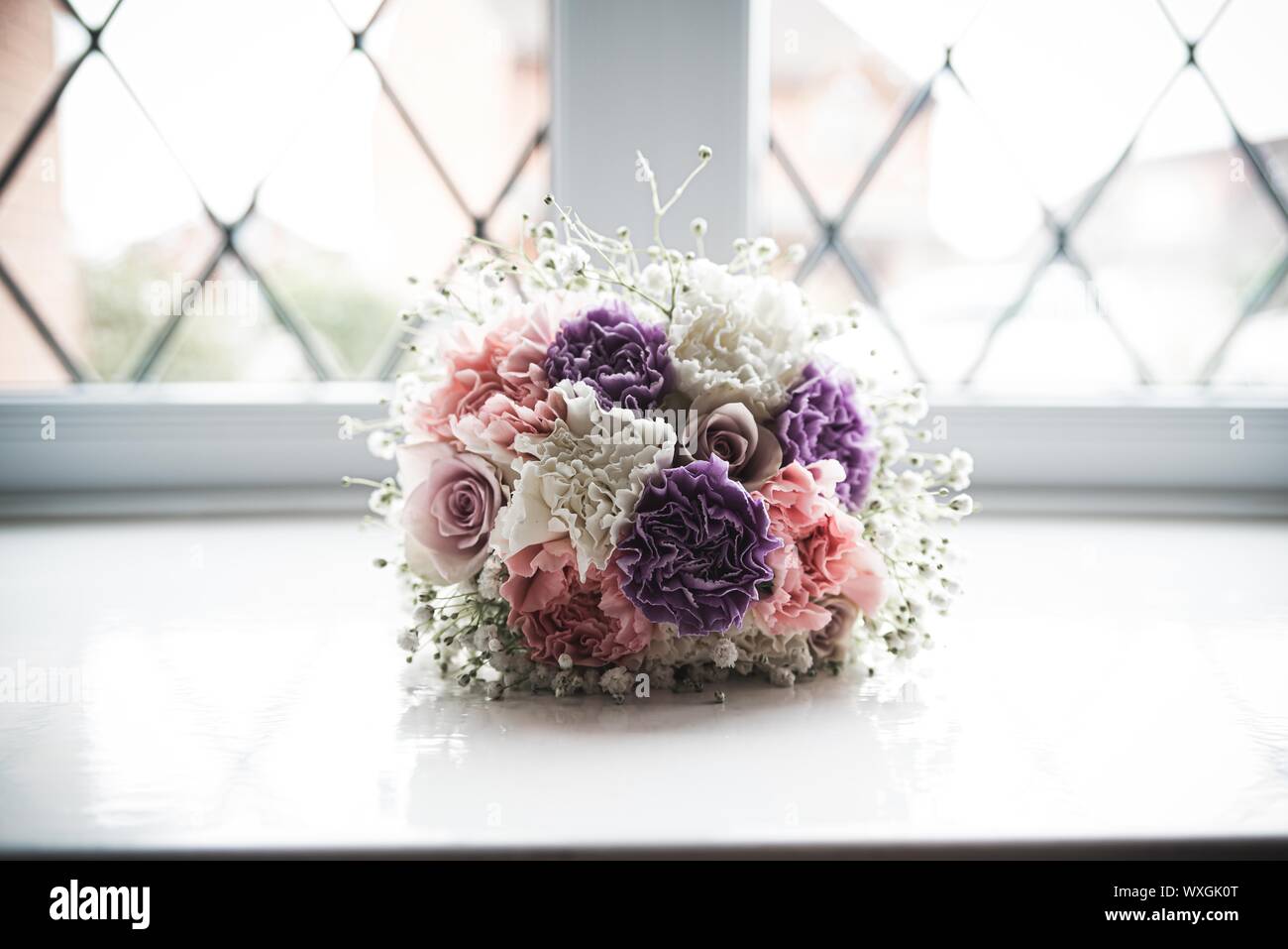 Bouquets de mariage et fleurs Banque D'Images