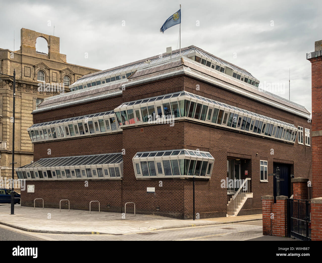 HARWICH, ESSEX, Royaume-Uni - 12 AOÛT 2018 : vue extérieure du bâtiment de l'Administration portuaire de Harwich Haven Banque D'Images