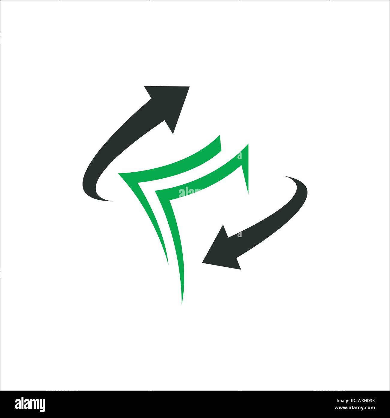 Transfert d'argent simple vecteur icône logo design concept illustration Illustration de Vecteur