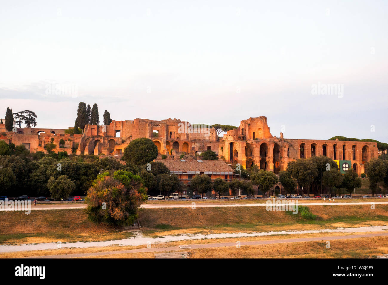 Ruines du palais impérial de la colline du Palatin - Rome, Italie Banque D'Images