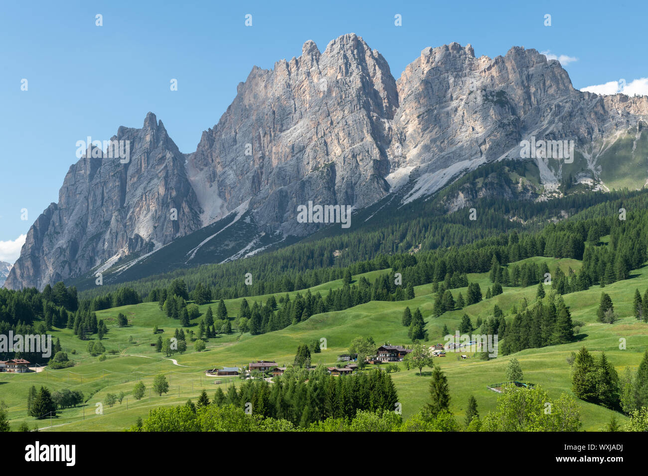 Paysage de montagne dans les Dolomites, Padova, Veneto, Italie Banque D'Images