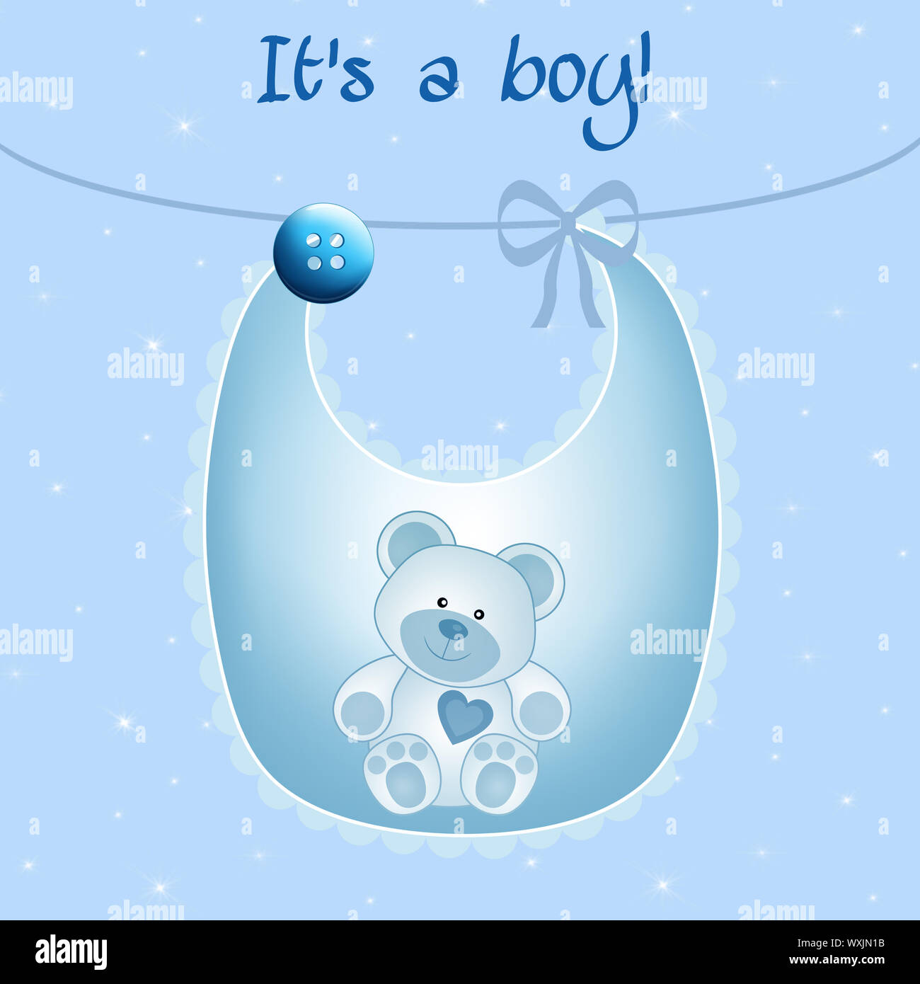 Carte du nouveau-né Banque D'Images