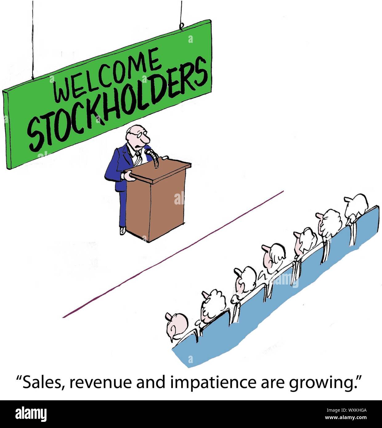 Réunion annuelle des actionnaires Banque D'Images