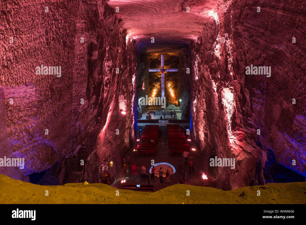 Kolumbien, von Salzkathedrale Zipaquirá Banque D'Images